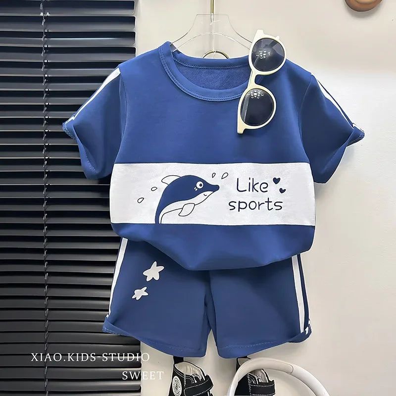 Animal Print Summer Outfit Set – Fun, Cool & Comfy for Everyday Play 🐻🐸🐘🐬