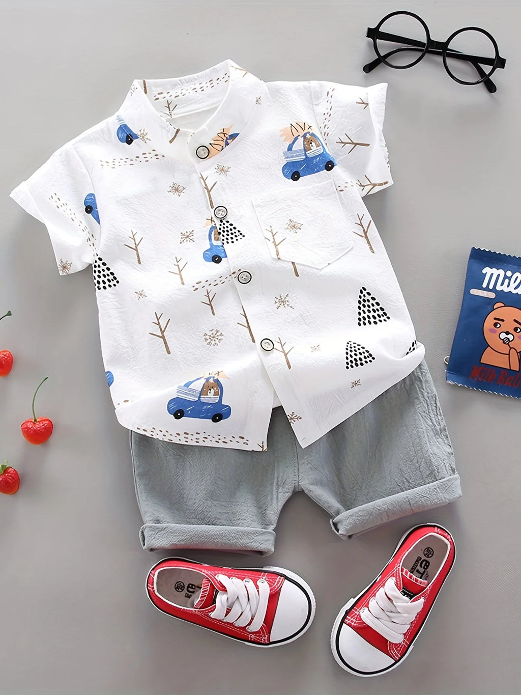Adventure Car Set – Playful, Breathable & Full of Personality 🚗🌿👕