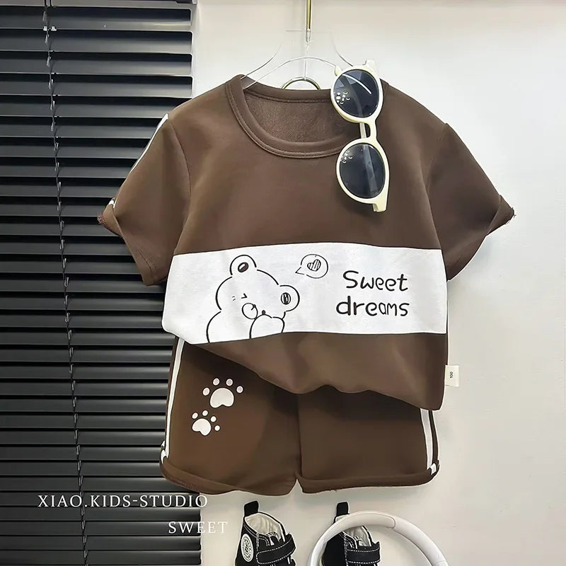 Animal Print Summer Outfit Set – Fun, Cool & Comfy for Everyday Play 🐻🐸🐘🐬