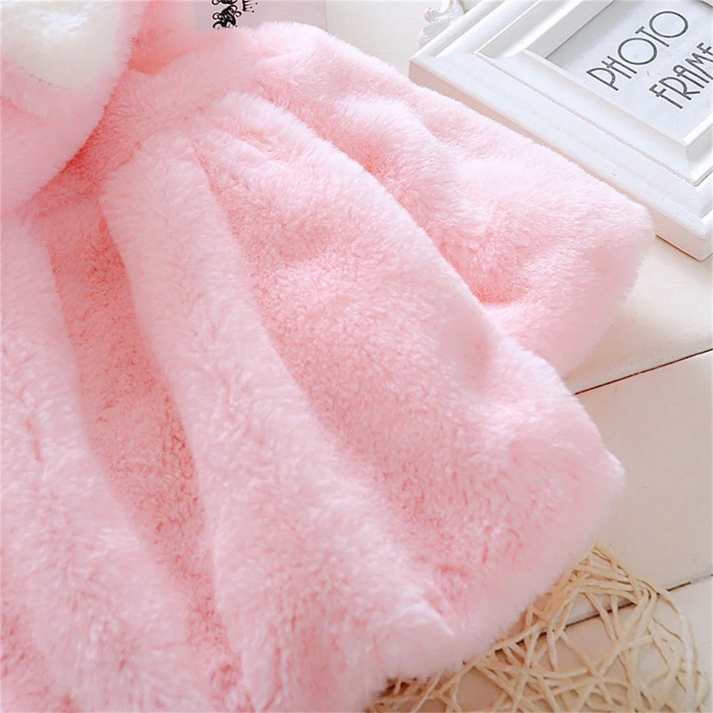 Bunny Hooded Plush Coat – Fluffy, Cosy & Full of Charm 🐰❄️