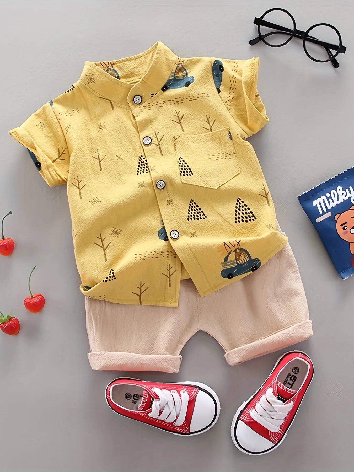 Adventure Car Set – Playful, Breathable & Full of Personality 🚗🌿👕