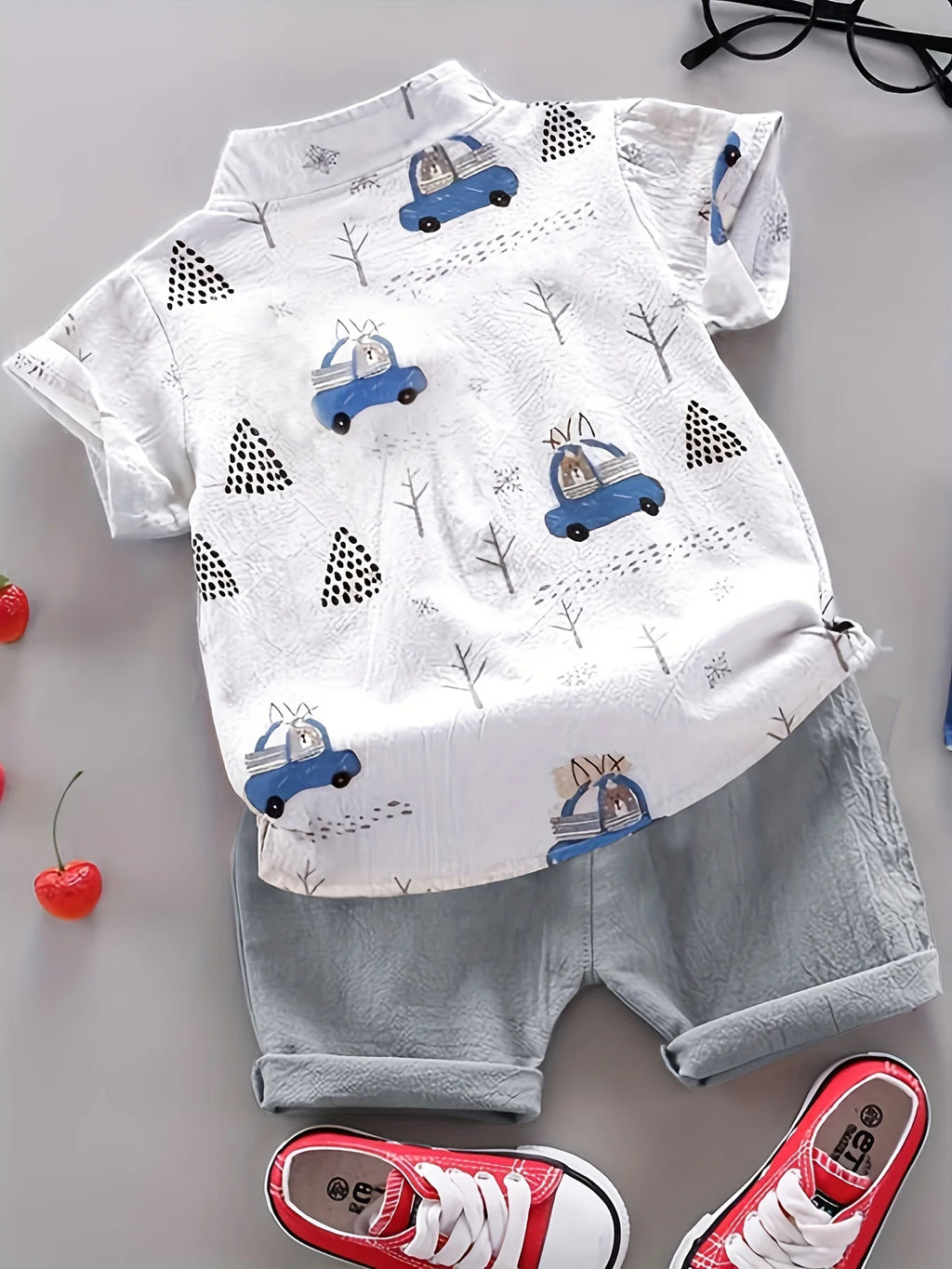Adventure Car Set – Playful, Breathable & Full of Personality 🚗🌿👕
