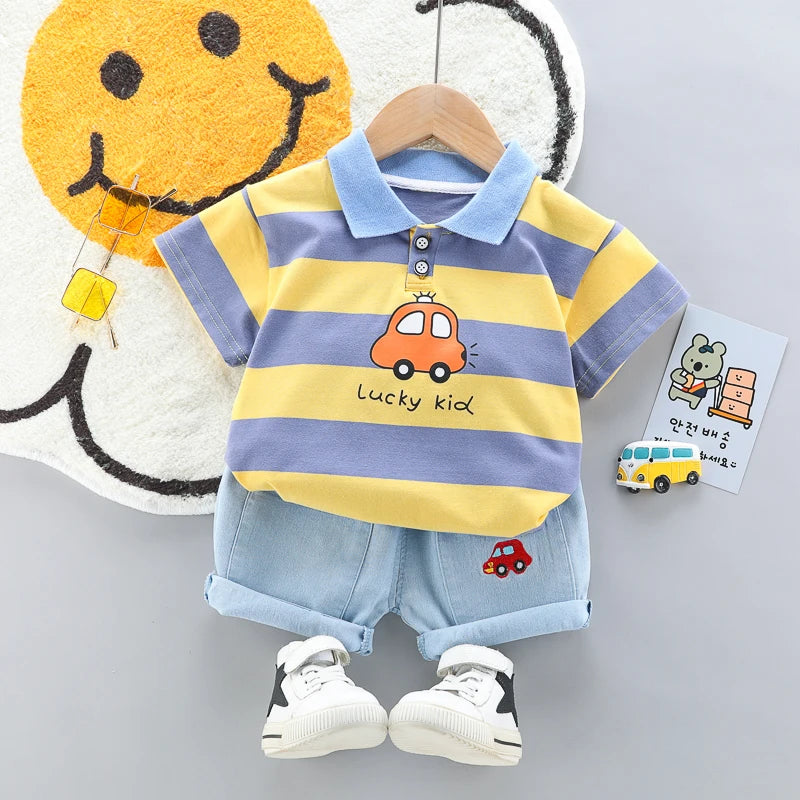 Lucky Kid Polo Set – Playful, Cool & Comfortable 🚗✨