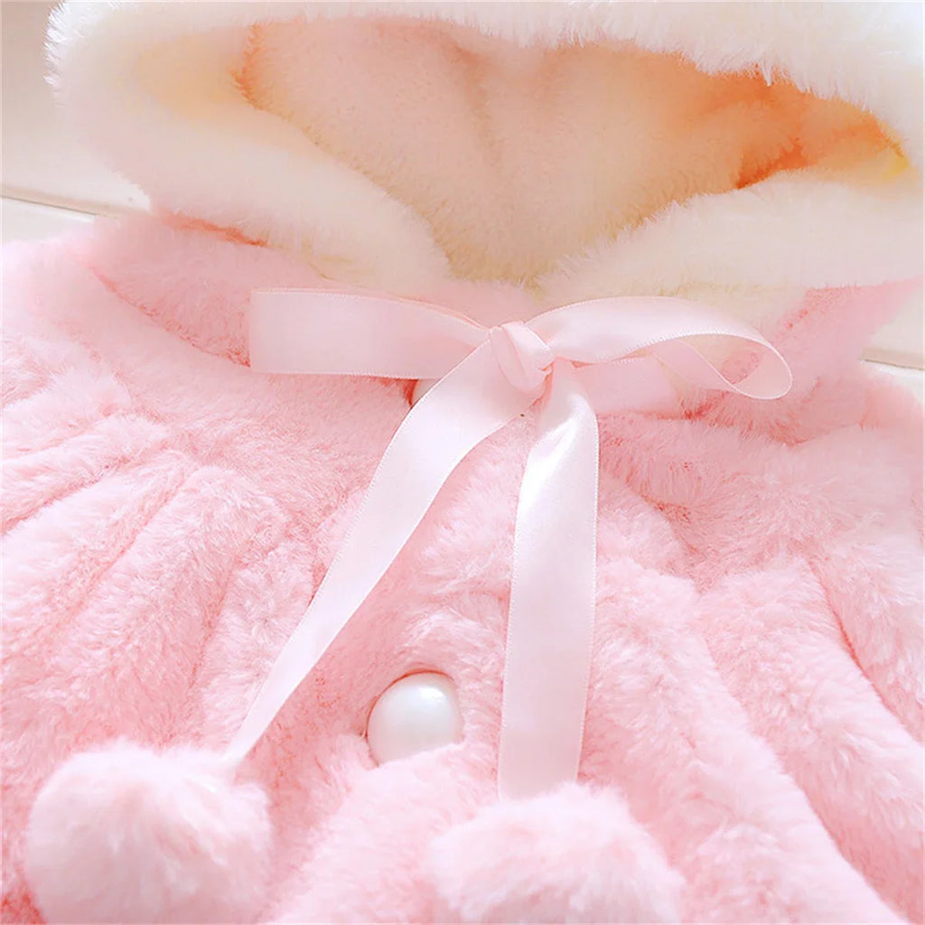 Bunny Hooded Plush Coat – Fluffy, Cosy & Full of Charm 🐰❄️