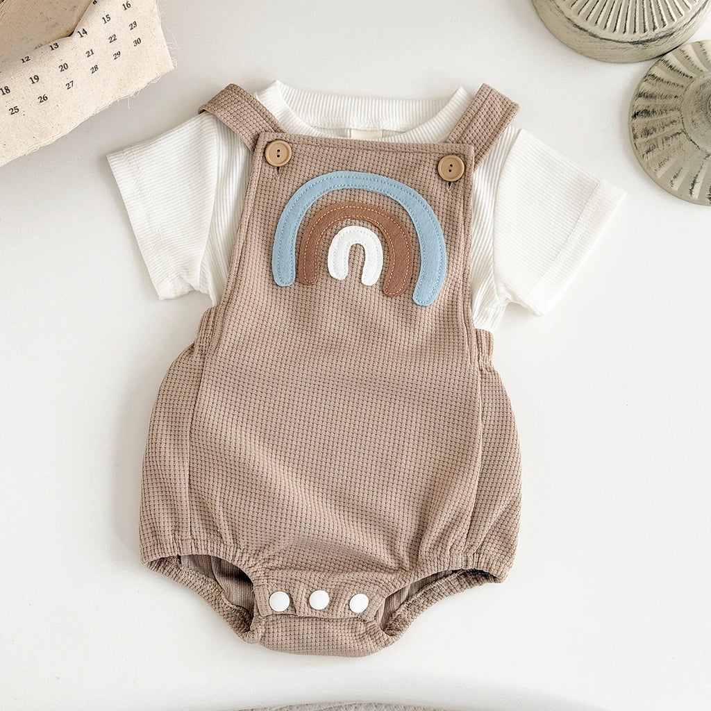 Rainbow Baby Romper – Playful, Comfy & Full of Charm 🌈👶