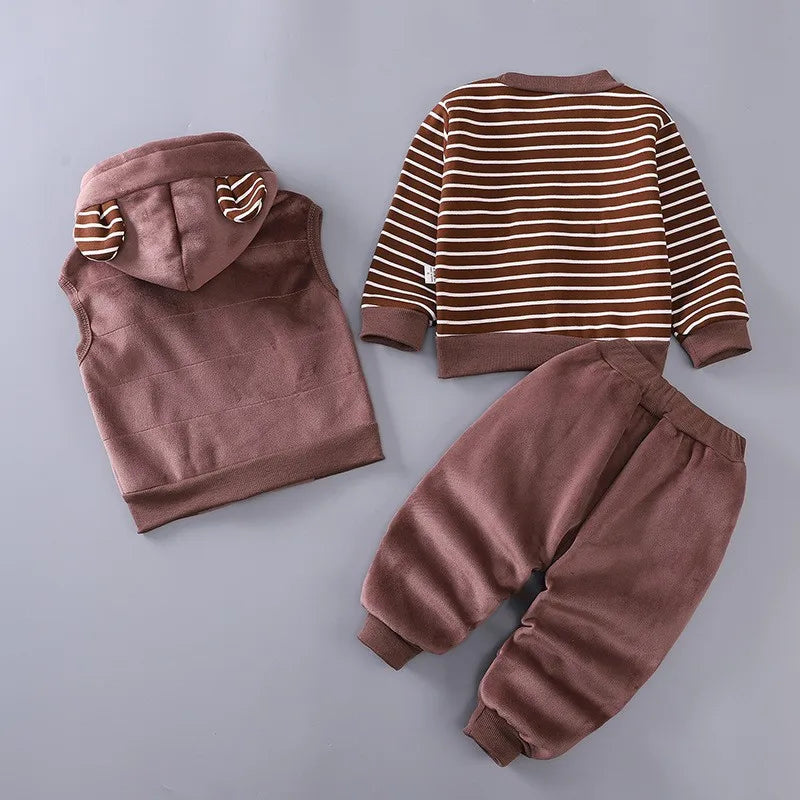 3-Piece Dog Ear Baby Outfit – Cosy, Playful & Paw-sitively Adorable 🐾👶